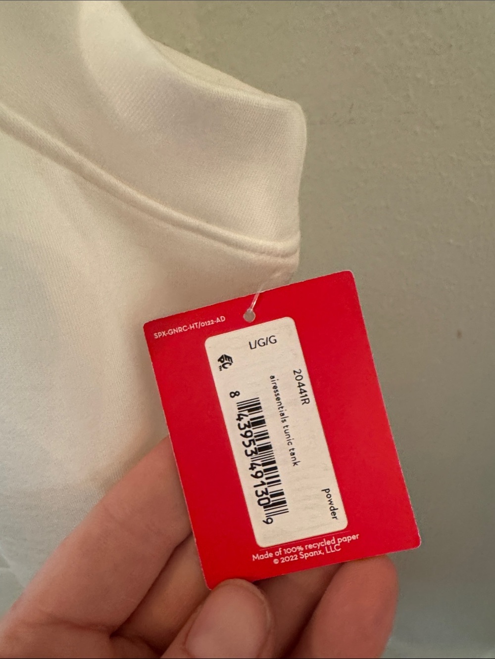 White spanx NWT airessential tunic tank large - Picture 3 of 4